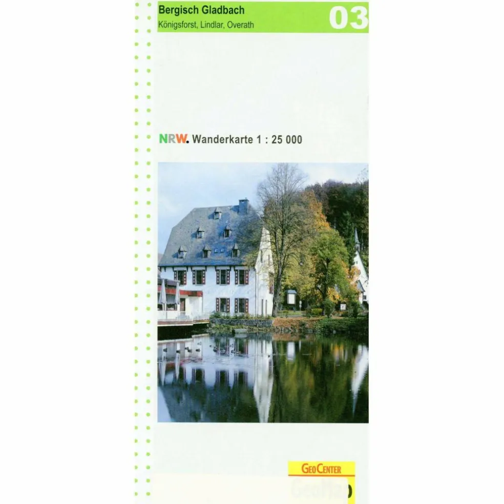 NRW WANDERKARTE 03 BERGISCH-GLADBACH, KÖNIGSFORST, LINDLAR - Wanderkarte