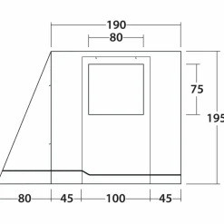 Outwell BACKROADS AWNING ROOM - Busvorzelt
