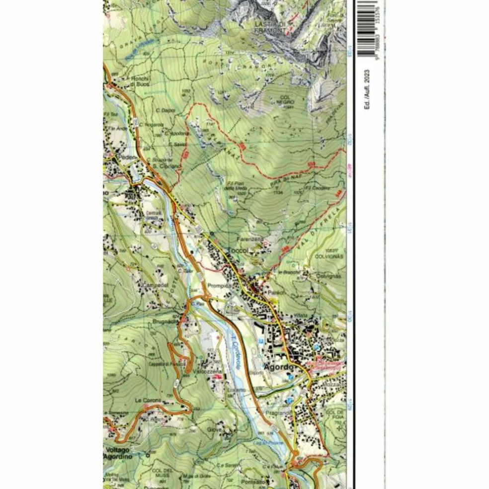 PALE DI SAN MARTINO 1:25 000 - Wanderkarte