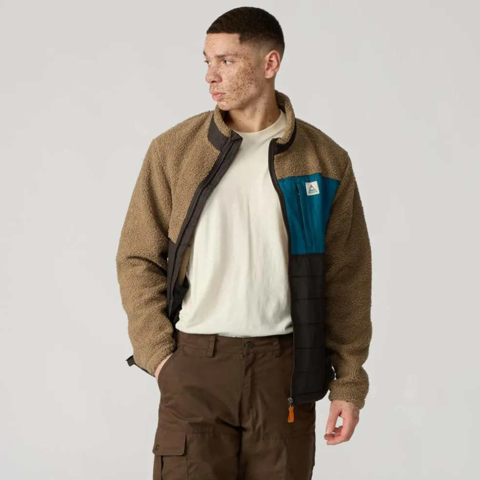 Passenger Clothing BORN EXPLORER RECYCLED POLAR-LINED SHERPA FLEECE Herren - Fleecejacke