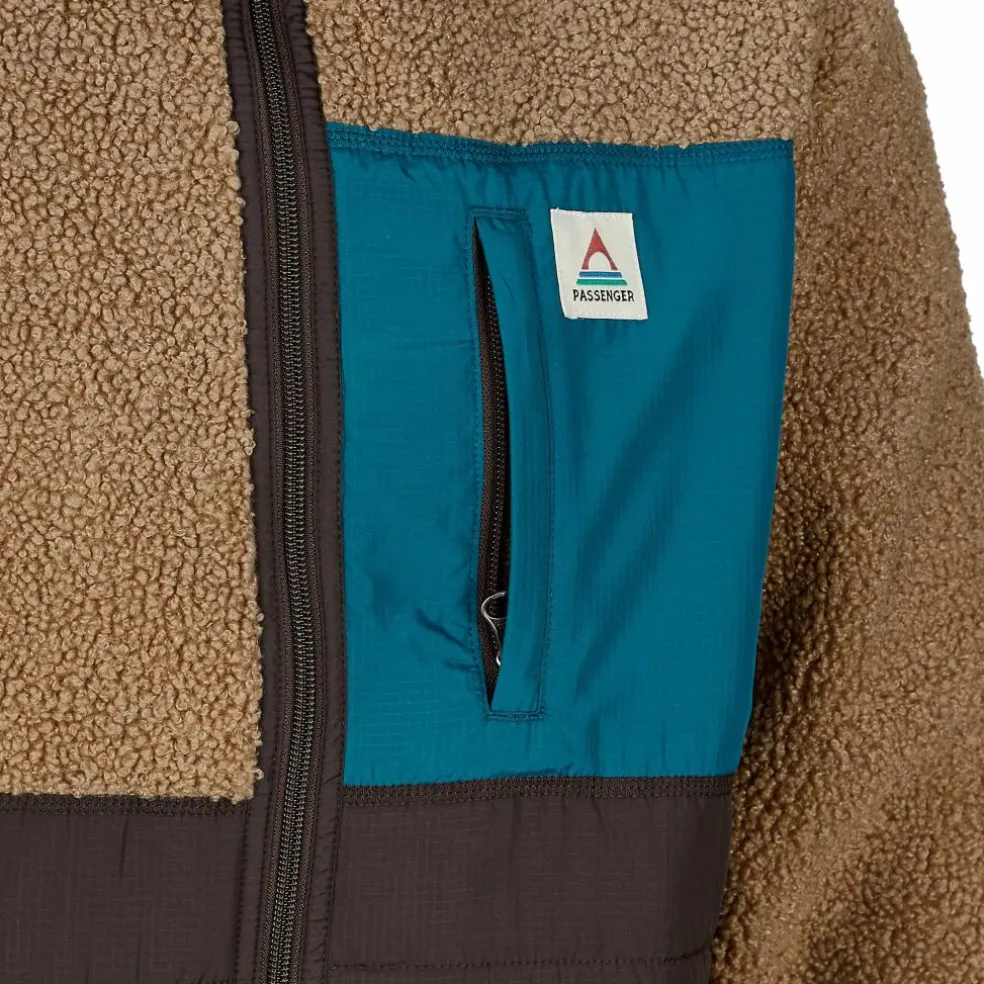 Passenger Clothing BORN EXPLORER RECYCLED POLAR-LINED SHERPA FLEECE Herren - Fleecejacke
