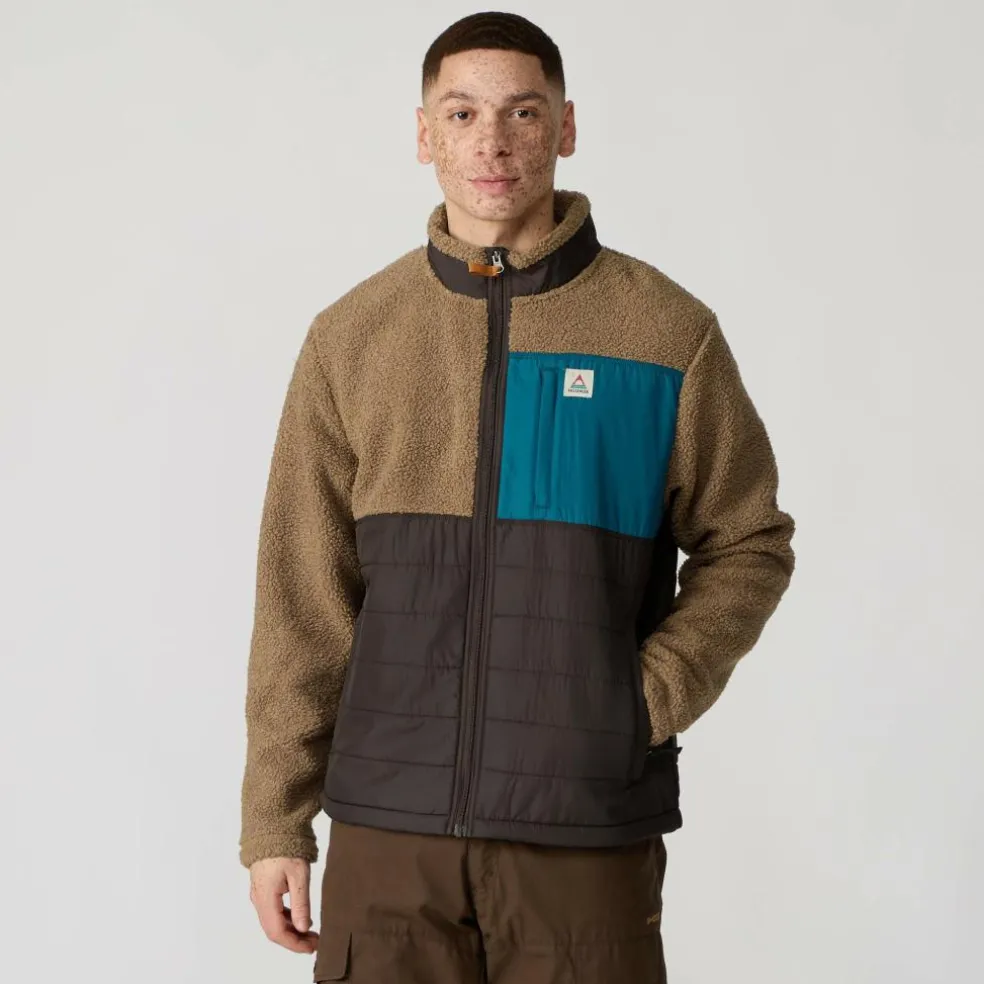 Passenger Clothing BORN EXPLORER RECYCLED POLAR-LINED SHERPA FLEECE Herren - Fleecejacke