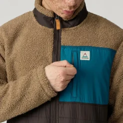 Passenger Clothing BORN EXPLORER RECYCLED POLAR-LINED SHERPA FLEECE Herren - Fleecejacke