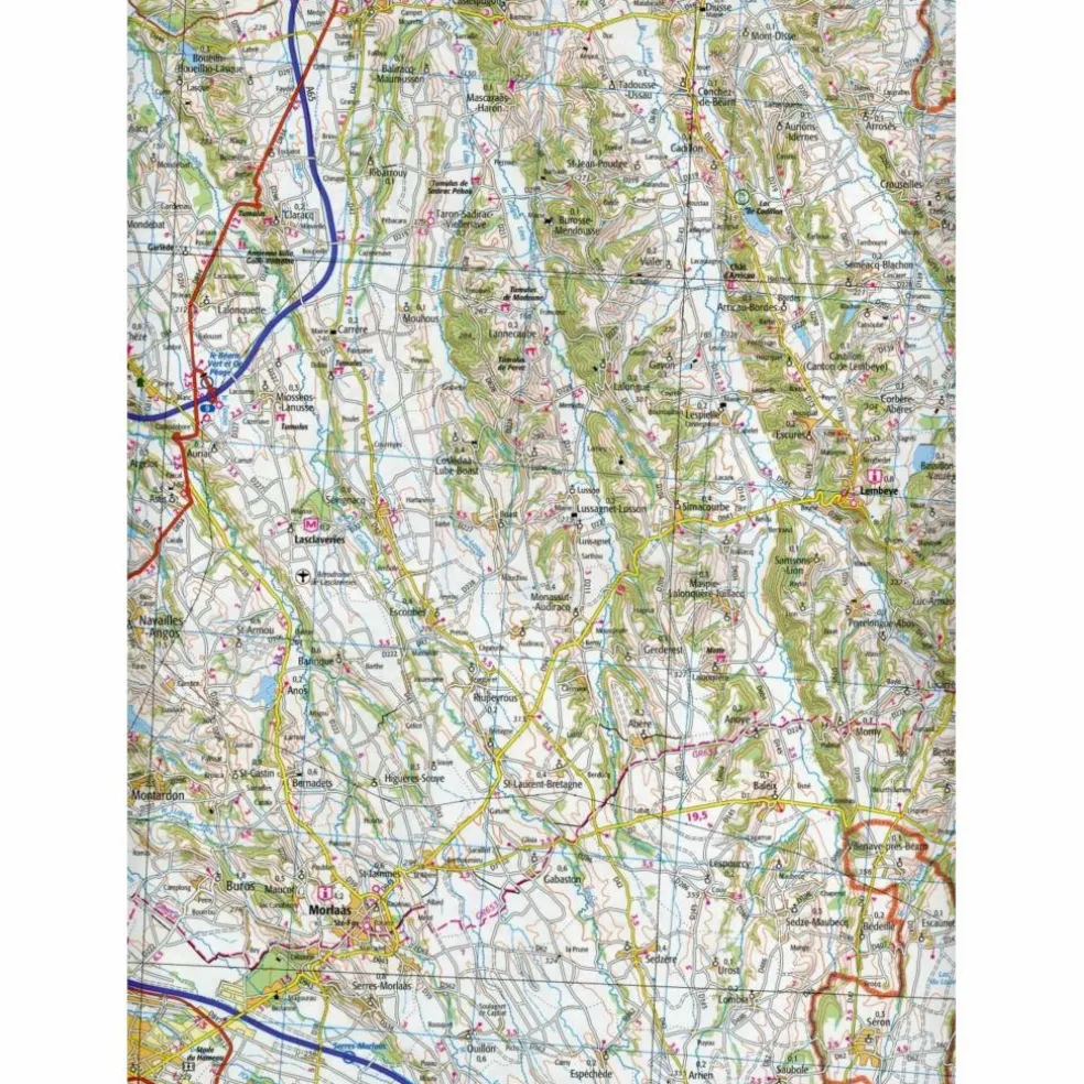 PAU.AUCH.MONT-DE-MARSAN 1:100 000 - Wanderkarte
