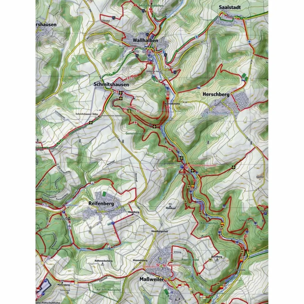 PFÄLZERWALD 1. BLATT 39-546, 1 : 25 000 - Wanderkarte