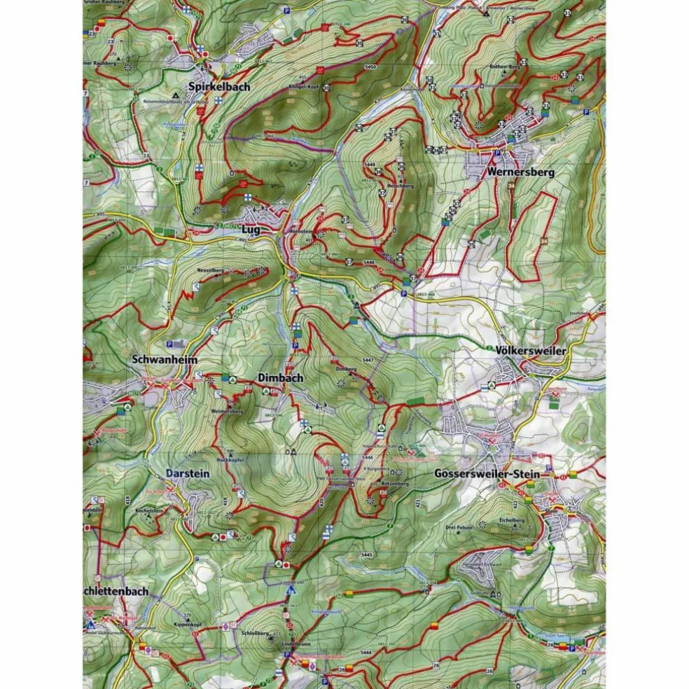PFÄLZERWALD 8. BLATT 42-544, 1 : 25 000 - Wanderkarte