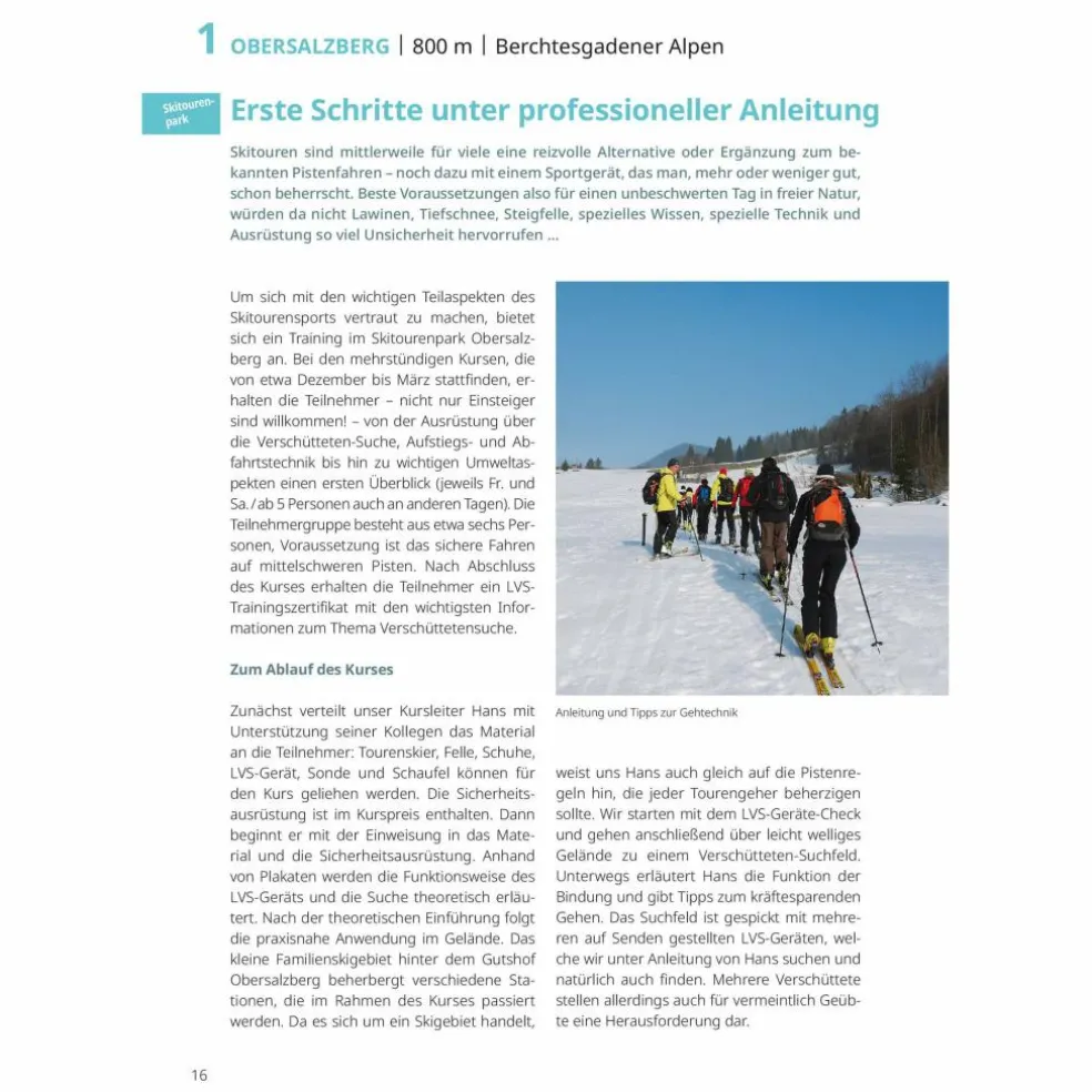 PISTENGEHEN UND LEICHTE SKITOUREN