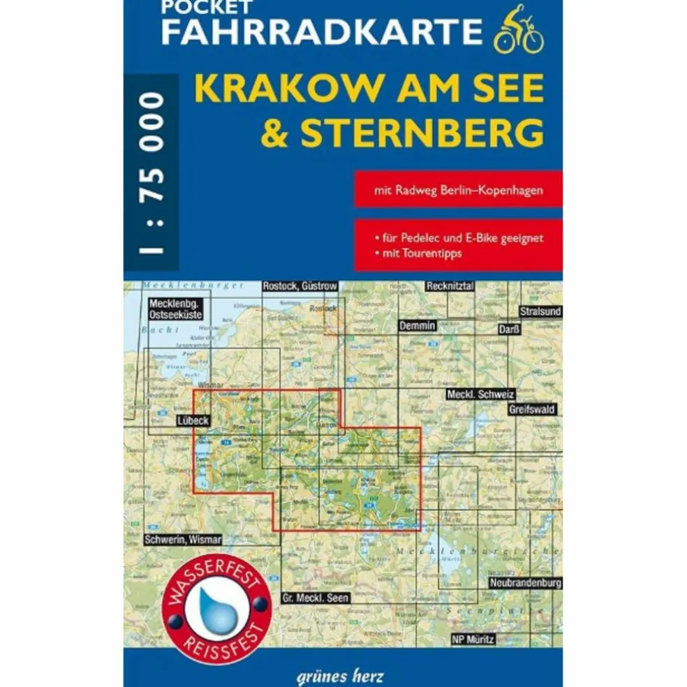 POCKET-FK KRAKOW AM SEE & STERNBERG - Fahrradkarte
