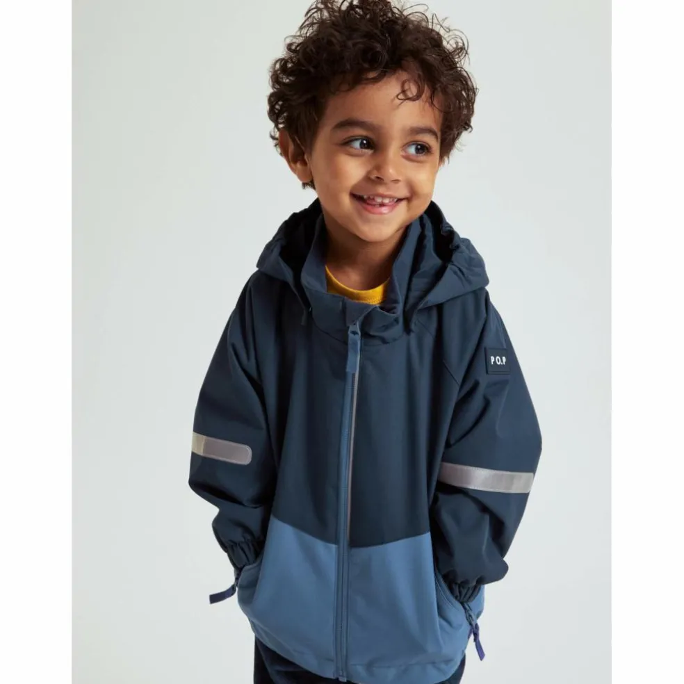 POLARN O. PYRET HAZY JACKET SHELL SOLID Kinder - Regenjacke