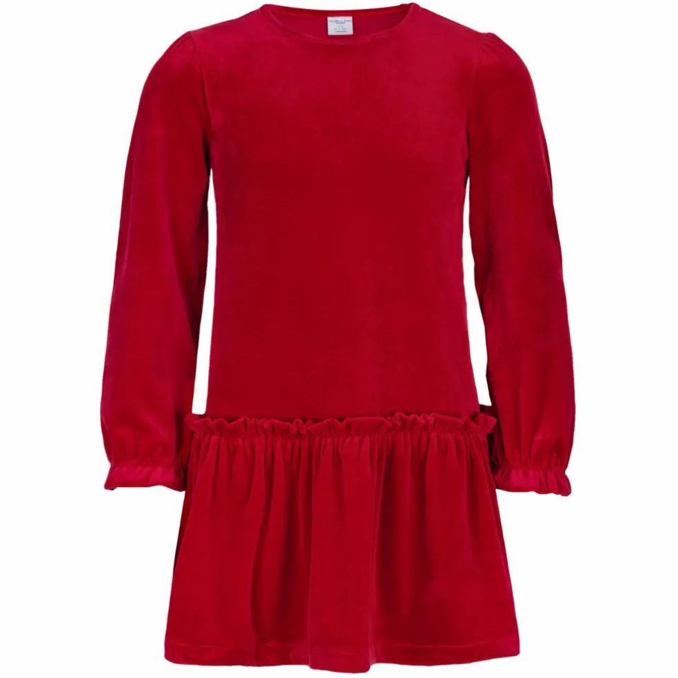 POLARN O. PYRET PENNY VELOUR DRESS SOLID Kinder - Kleid