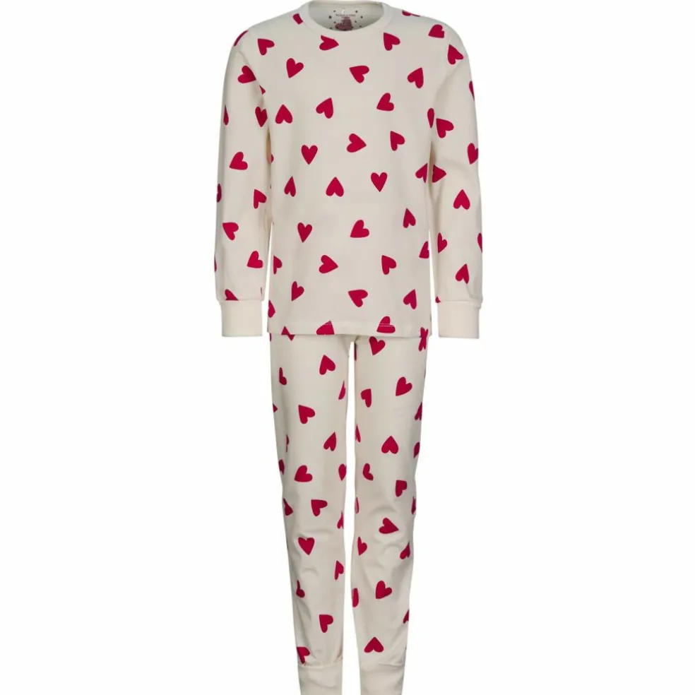 POLARN O. PYRET SLEEP - HEARTBEAT PYJAMAS SET AOP Kinder - Funktionsunterwäsche