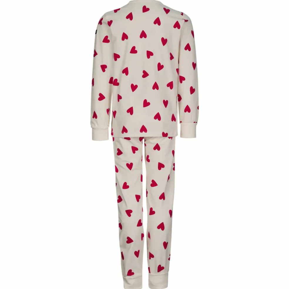 POLARN O. PYRET SLEEP - HEARTBEAT PYJAMAS SET AOP Kinder - Funktionsunterwäsche
