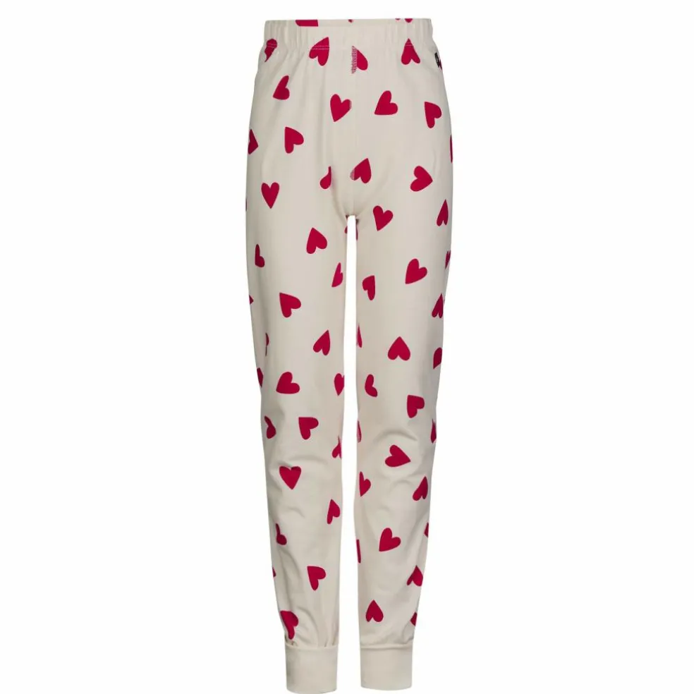 POLARN O. PYRET SLEEP - HEARTBEAT PYJAMAS SET AOP Kinder - Funktionsunterwäsche