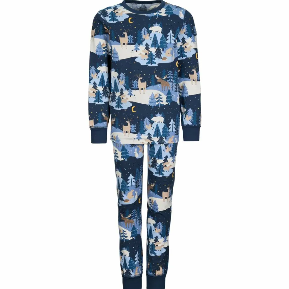 POLARN O. PYRET SLEEP - WINTERLAND PYJAMAS SET AOP Kinder - Funktionsunterwäsche
