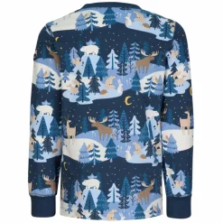 POLARN O. PYRET SLEEP - WINTERLAND PYJAMAS SET AOP Kinder - Funktionsunterwäsche