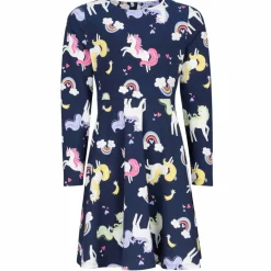 POLARN O. PYRET SPIN - UNICORNS DRESS AOP Kinder - Kleid