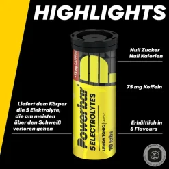 PowerBar 5 ELECTROLYTES TABLETTEN LEMON TONIC BOX - Energiedrink