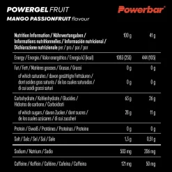 PowerBar PB POWERGEL FRUIT MANGO PASSIONFR (41GX24) PACKAGE - Energiedrink