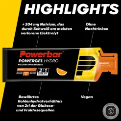 PowerBar PB POWERGEL HYDRO ORANGE (67MLX24) PACKAGE - Energiedrink