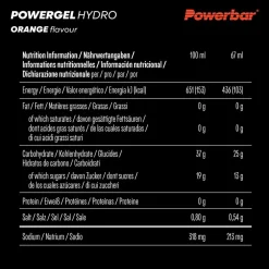 PowerBar PB POWERGEL HYDRO ORANGE (67MLX24) PACKAGE - Energiedrink