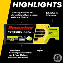 PowerBar PB POWERGEL ORIG. LEMON LIME (41GX24) PACKAGE - Energiedrink
