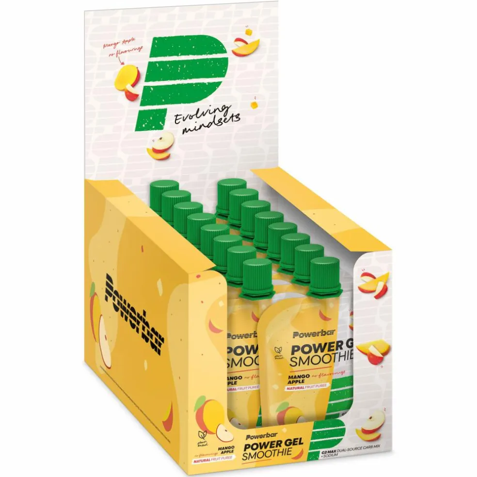 PowerBar PB POWERGEL SMOOTHIE MANGO APPLE (90GX16) PACKAGE - Energiedrink