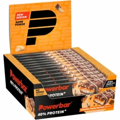 PowerBar PB PROTEIN 40% CRISP LS CARAM PEANUTBUTTER (40GX12) PACKAGE - Energieriegel
