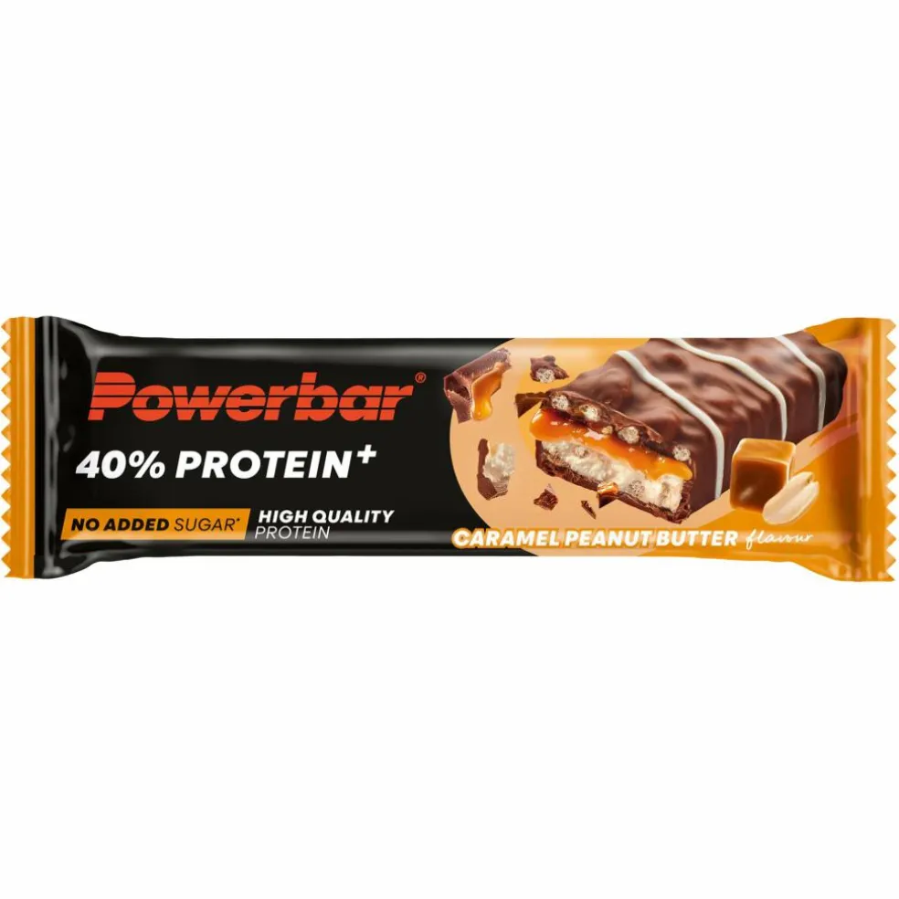 PowerBar PB PROTEIN 40% CRISP LS CARAM PEANUTBUTTER (40GX12) PACKAGE - Energieriegel