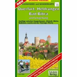 QUERFURT, HELDRUNGEN,  BAD BIBRA UND UMG - Wanderkarte