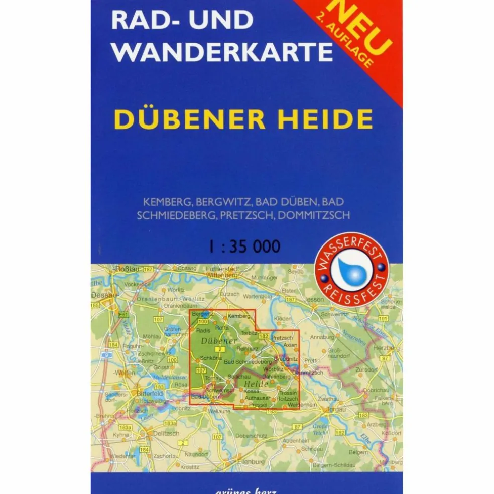 RAD- UND WANDERKARTE DÜBENER HEIDE 1: 35 - Wanderkarte