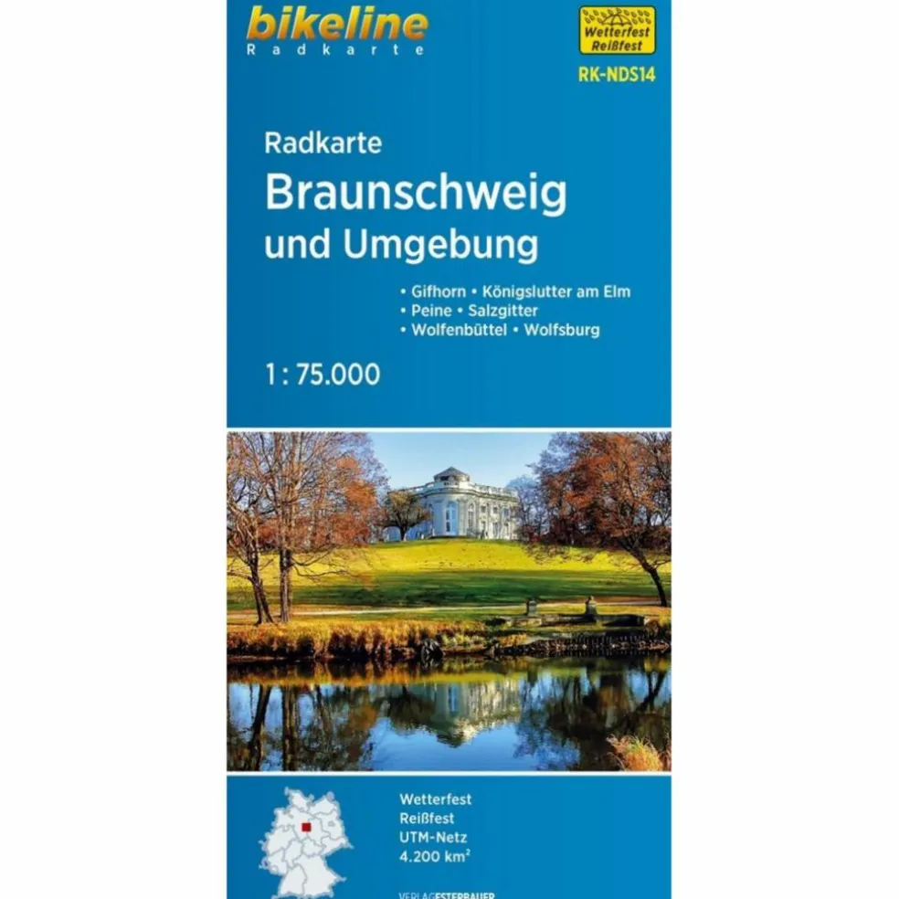 RADKARTE BRAUNSCHWEIG UND UMGEBUNG 1 : 75.000 - Fahrradkarte