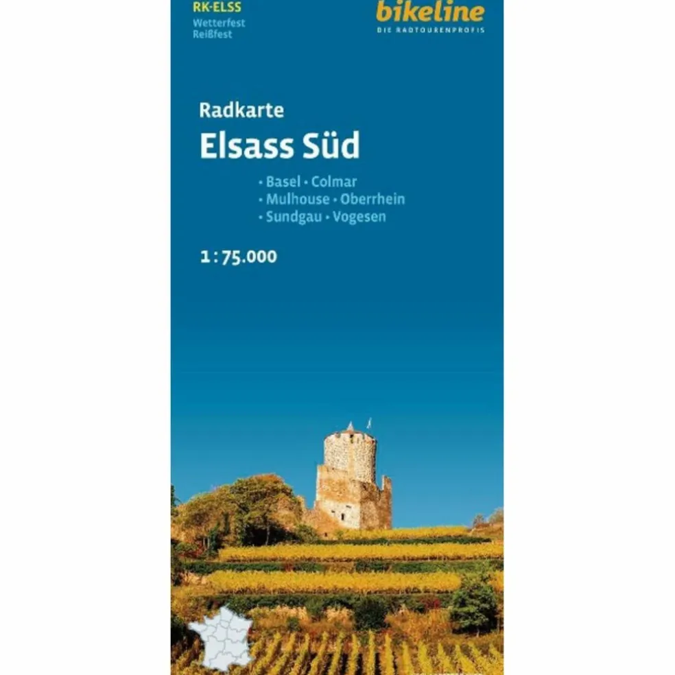 RADKARTE ELSASS SÜD - Fahrradkarte