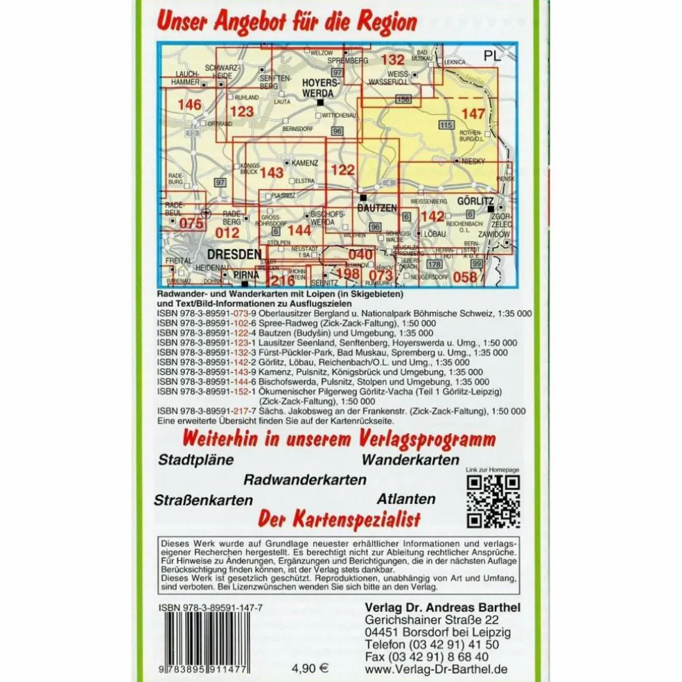 RADWANDER- UND WANDERKARTE OBERLAUSITZER - Wanderkarte