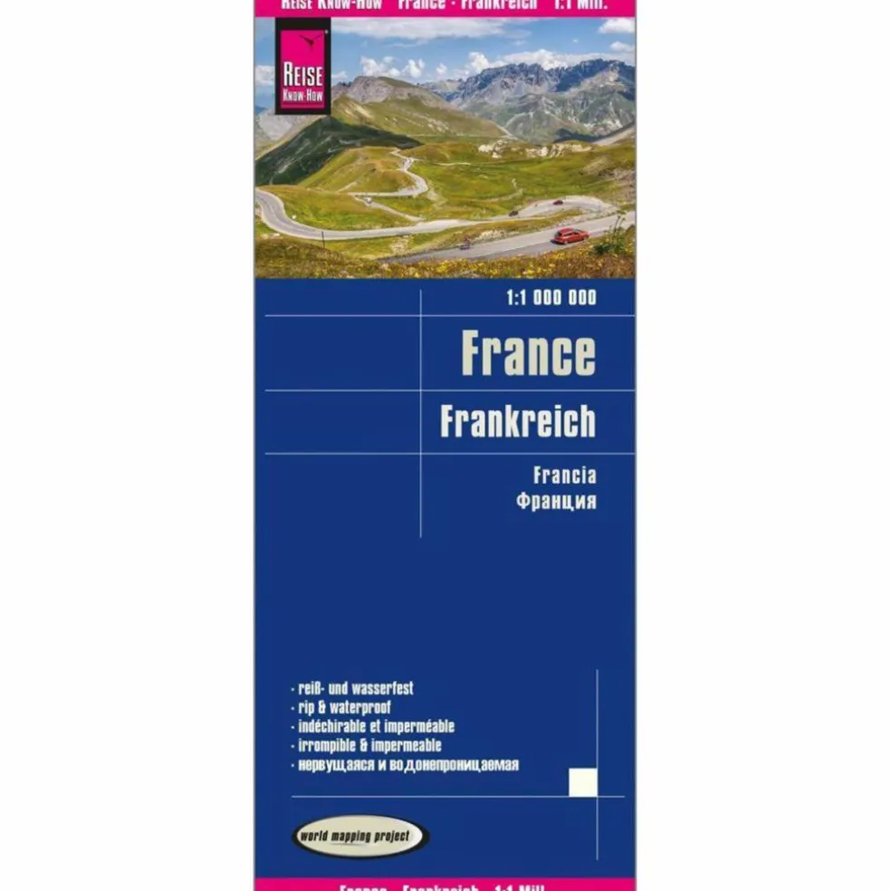 REISE KNOW-HOW LANDKARTE FRANKREICH (1:1.000.000) - Straßenkarte