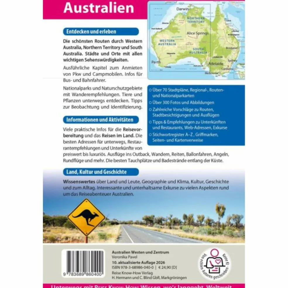 REISE KNOW-HOW REISEFÜHRER AUSTRALIEN - WESTEN UND ZENTRUM