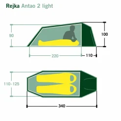 Rejka ANTAO II LIGHT - Tunnelzelt