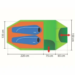 Rejka ANTAO II LIGHT XL UL - Tunnelzelt
