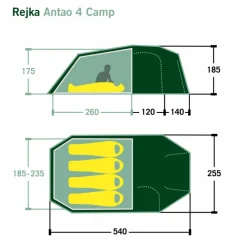 Rejka ANTAO IV CAMP - Familienzelt