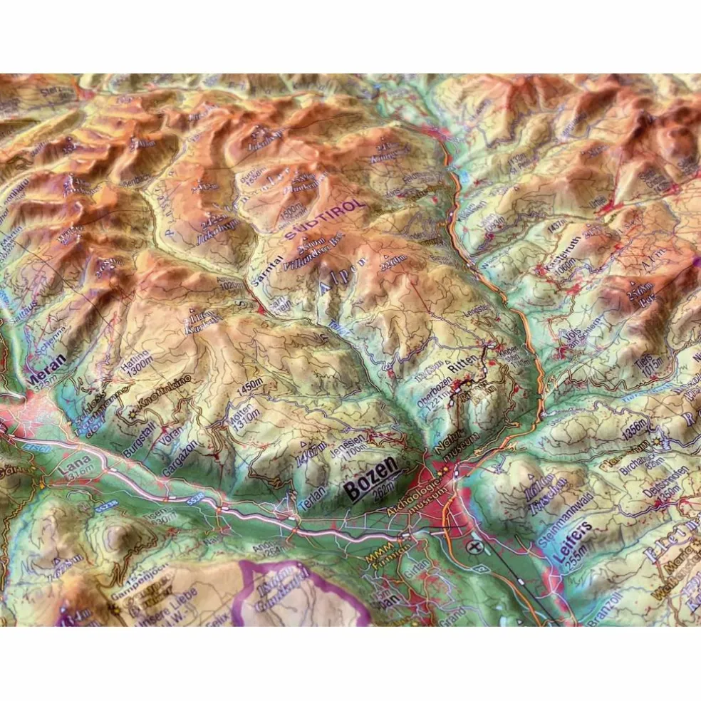 RELIEF TIROL 1:325.000 - Karte