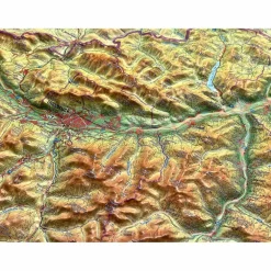 RELIEF TIROL 1:325.000 - Karte