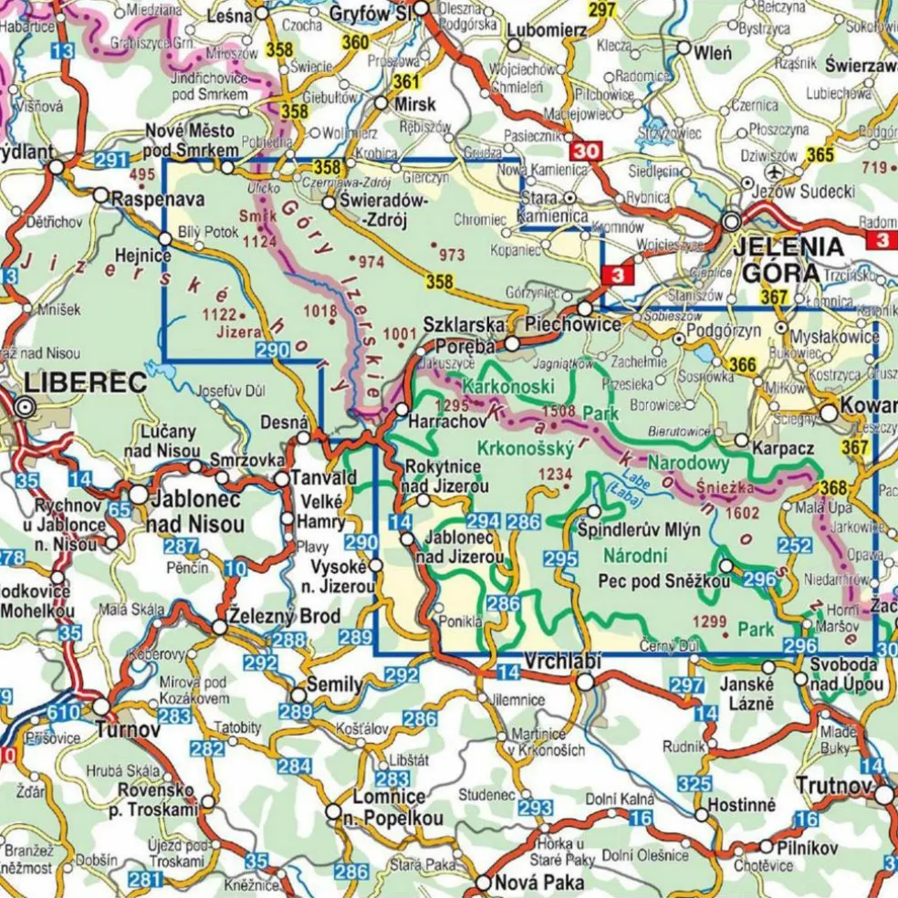 RIESENGEBIRGE - ISERGEBIRGE