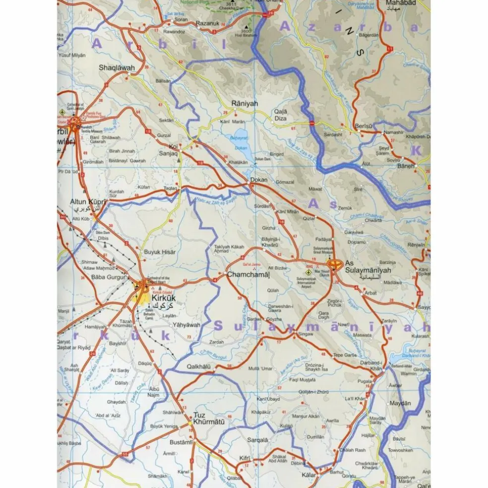 RKH WMP IRAK, KUWAIT 1:850.000 - Straßenkarte