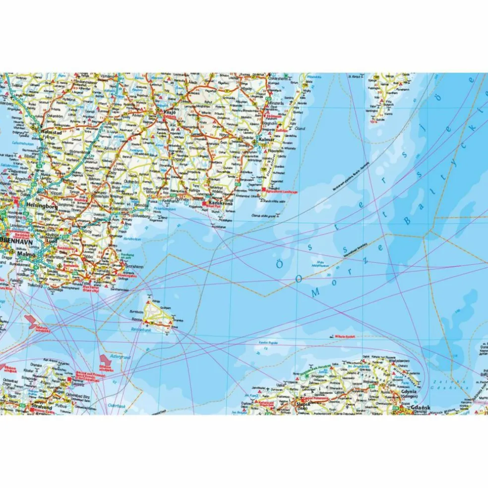 RKH WMP OSTSEE 1:1.300.00 - Straßenkarte
