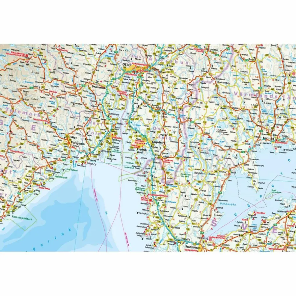 RKH WMP SÜDSCHWEDEN, SÜDNORWEGEN - Straßenkarte