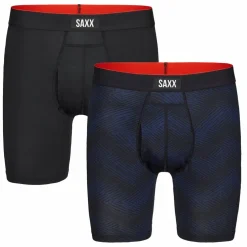 SAXX MULTI-SPORT MESH BOXER BRIEF FLY 2PK Herren - Funktionsunterwäsche