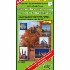 SÄCHSISCHER JAKOBSWEG AN DER FRANKENSTRA - Wanderkarte