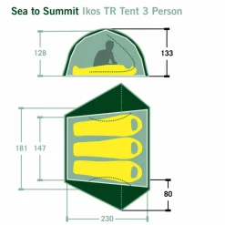 Sea to Summit IKOS TR TENT 3 PERSON - Kuppelzelt