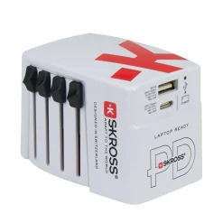 SKROSS WORLD USB CHARGER AC45PD WITH USB-C CABLE - Reisestecker