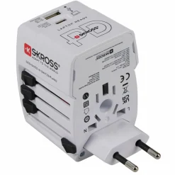 SKROSS WORLD USB CHARGER AC65PD WITH USB-C CABLE - Reisestecker