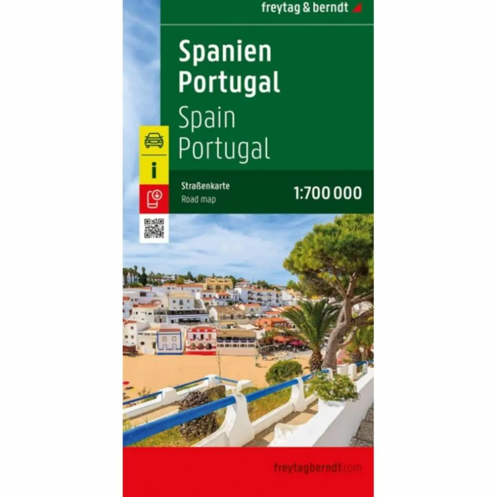 SPANIEN - PORTUGAL, STRAßENKARTE 1:700.000, FREYTAG & BERNDT - Straßenkarte
